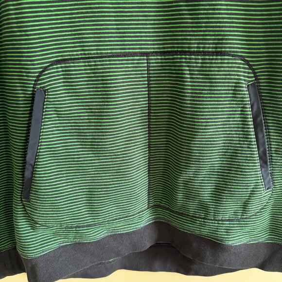Lululemon Avenue Pullover Sweatshirt SZ 8 Hyper Strip Cozy Funnel Neck Cotton - Picture 4 of 9